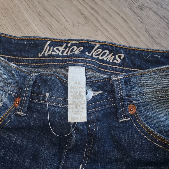 Girls distressed justice jeans new without tags - Picture 2 of 3